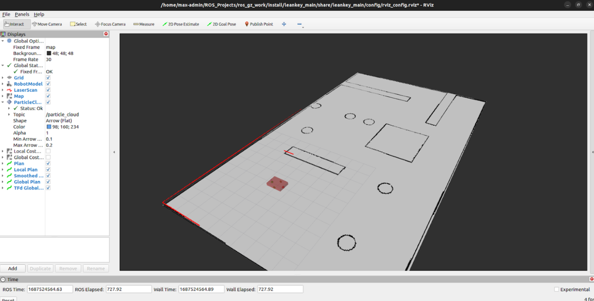Интерфейс RViz 
