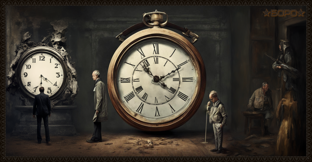 Неумолимое время не замечает ничего вокруг.