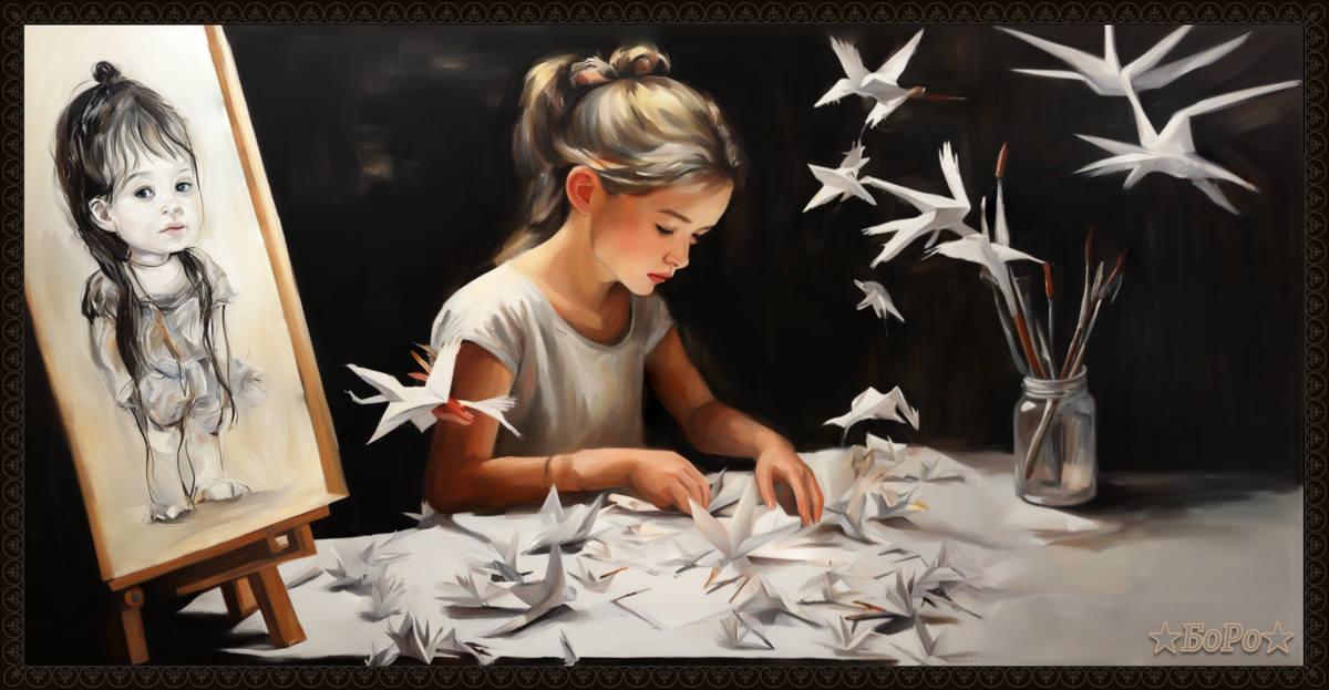 И тысячу журавликов не сделала она... Строчка из песни «Японский журавлик».