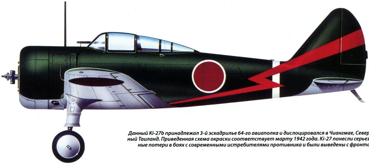на картинке Ки-27, основной истребитель японской армии, который как раз и планировали заменить