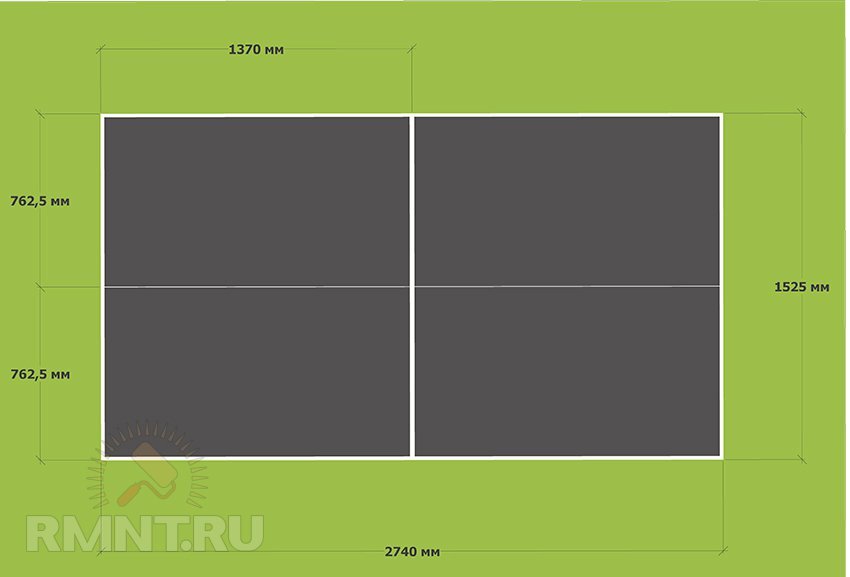 Как сделать теннисный стол своими руками: размеры, чертежи