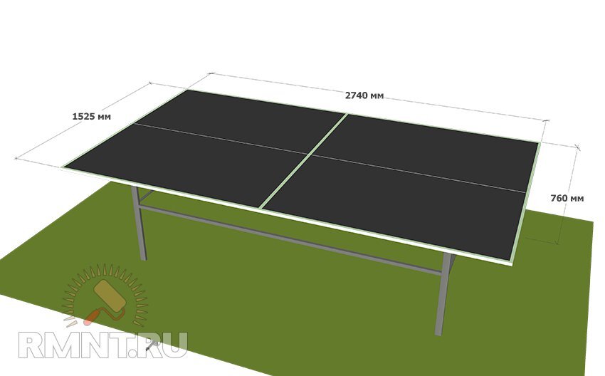 Как сделать теннисный стол своими руками: размеры, чертежи