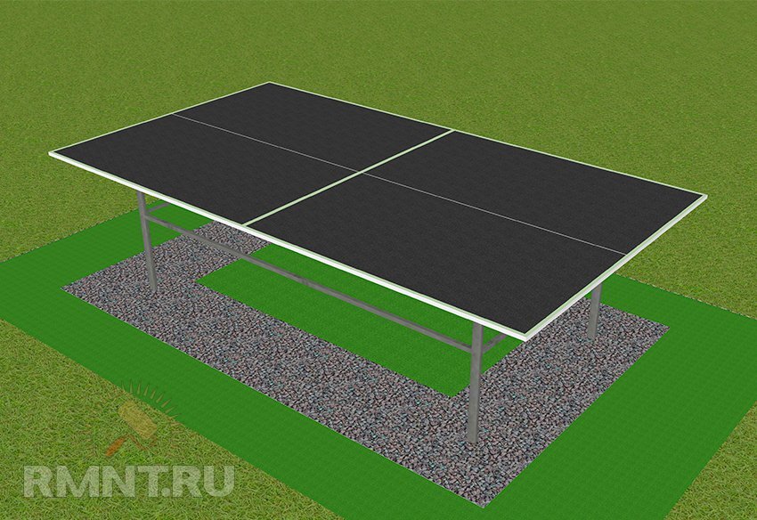Всепогодный теннисный стол своими руками: чертежи, размеры