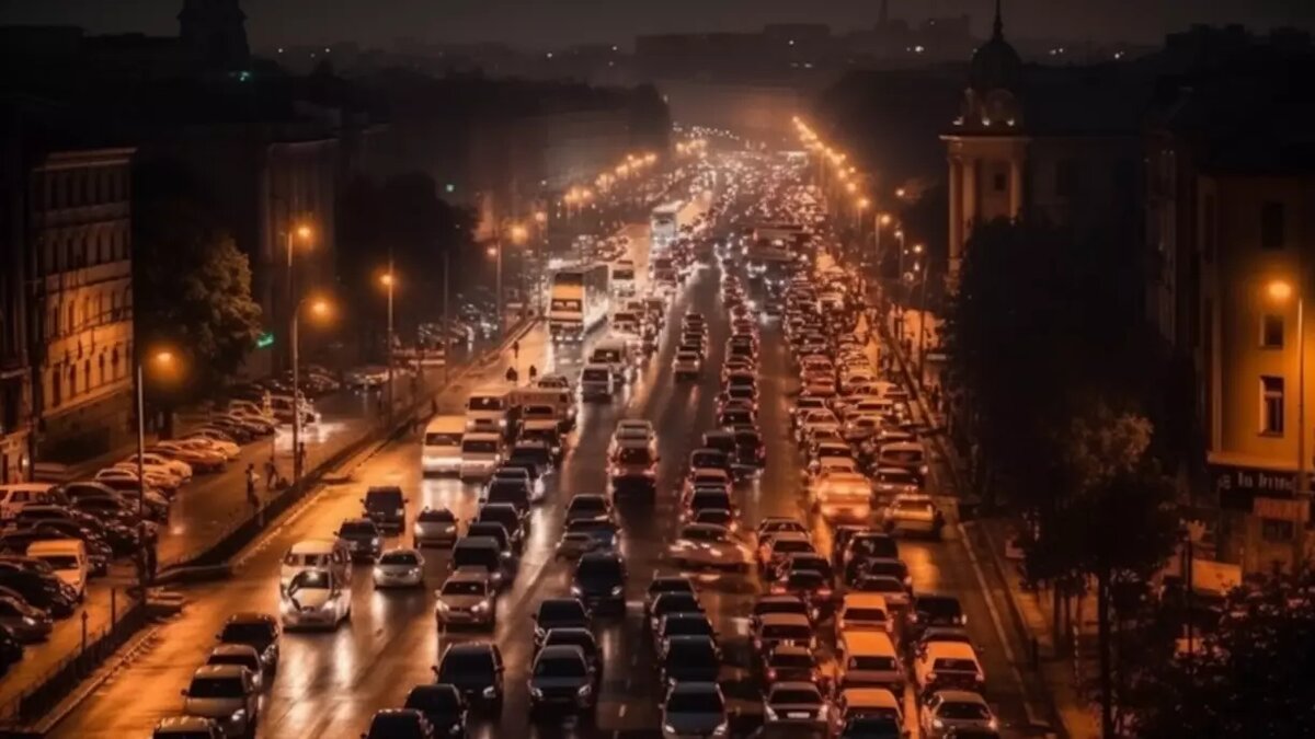     В пятничный час-пик городские магистрали, традиционно, погрязли в пробках, наиболее сложная ситуация наблюдается на центральных улицах.
