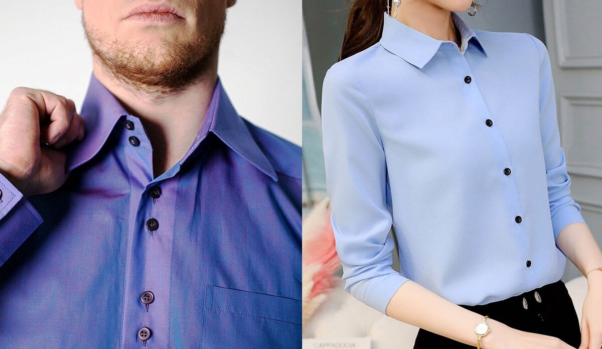    Пуговицы на мужской и женской одежде