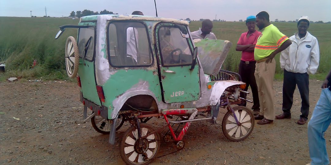Фотографии самодельных автомобилей из Африки