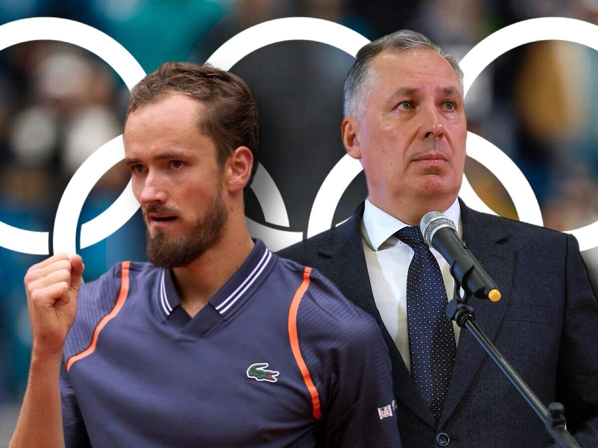    Даниил Медведев и Станислав Поздняков© Иллюстрация РИА Новости . РИА Новости / Светлана Шевченко, Пресс-служба турнира в Мадриде ATP