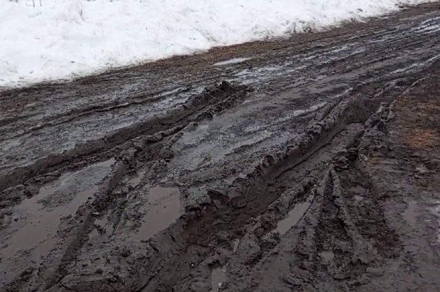    Дорога на улице Терешковой Фото: Скриншот/ Евгения Мальгина