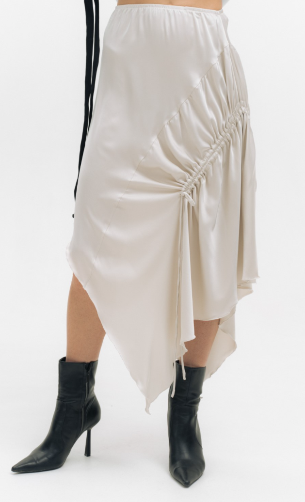 Irina I Anteprima Юбка сатин CREAM OF A DREAM жемчужного цвета