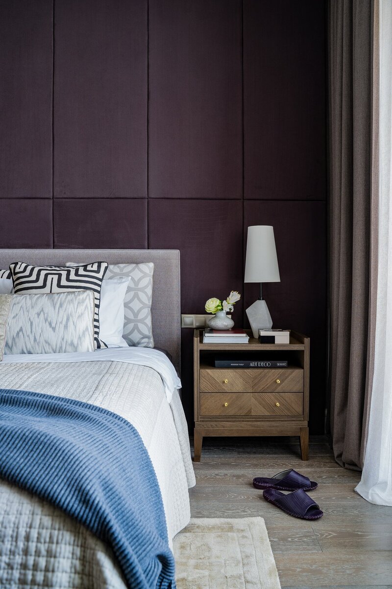 Реализованный интерьер по проекту дизайнера Марии Нечаевой, стеновые панели Sofas&Decor