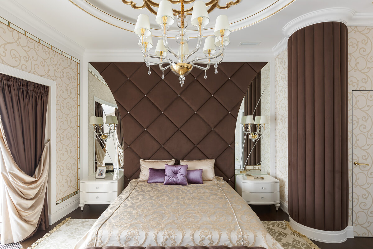 Реализованный интерьер по проекту дизайнера Надежды Резцовой, стеновые панели Sofas&Decor