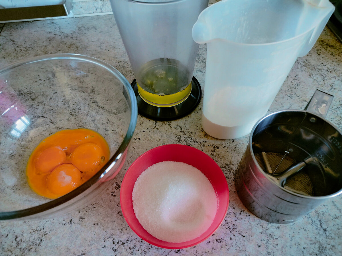 Ингредиенты для бисквита