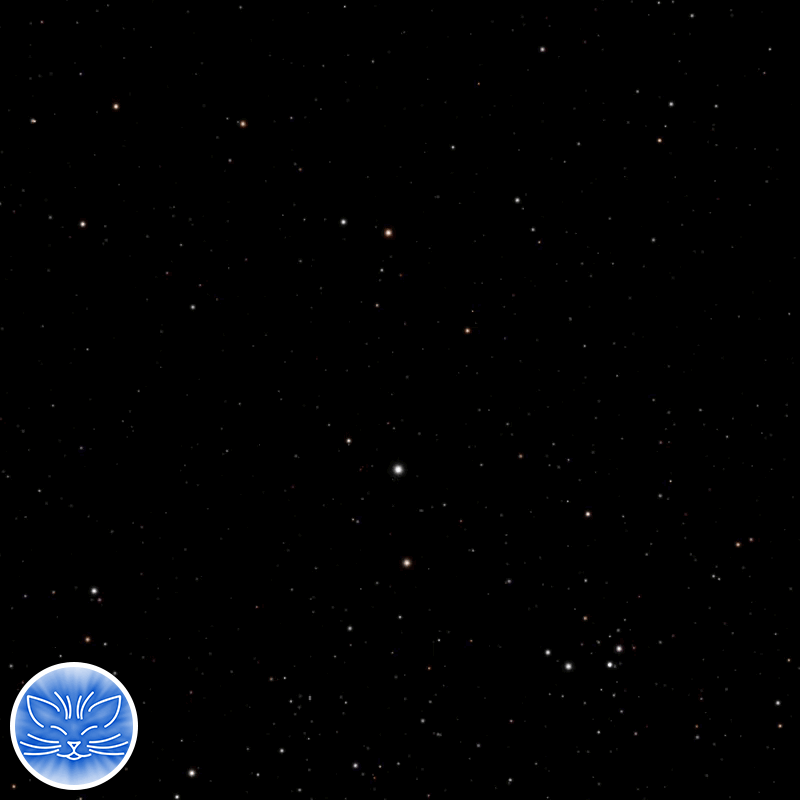 Мерцание звёзд созвездия Компаса при наблюдении высоко в горах (анимация автора)