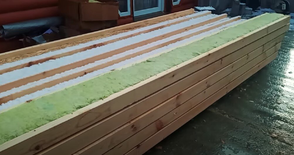 Двутавровые балки с утеплителем