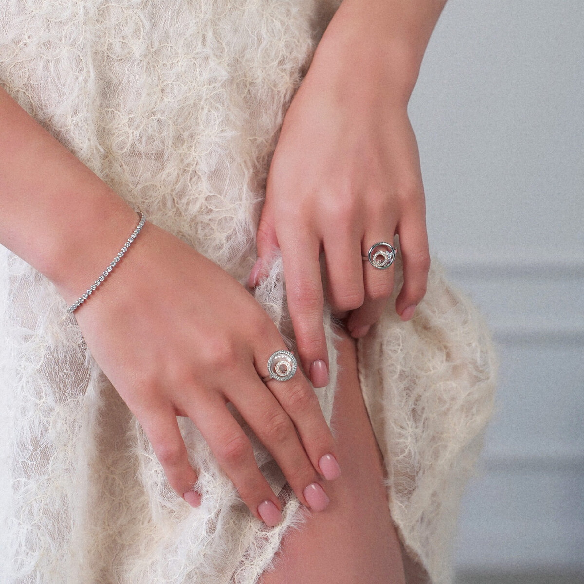 ТЕННИСНЫЙ БРАСЛЕТ ИЗ СЕРЕБРА С ФИАНИТАМИ