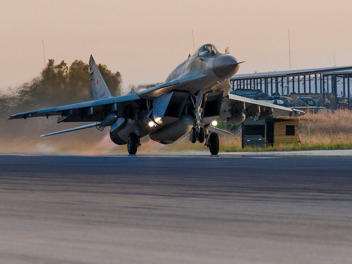    Вылет МиГ-29СМТ российской авиагруппы в Сирии на боевое задание. 13 сентября 2017© Фото : Минобороны России