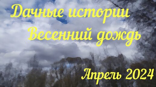 Дачные истории Leны | Ветер | Первый весенний ливень | Весна 2024