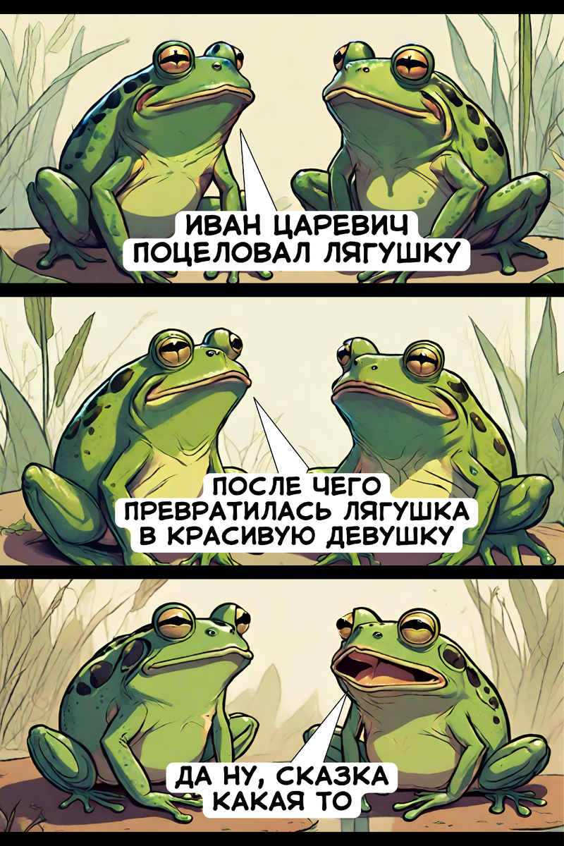 Лягушка не поверила в историю про царевну