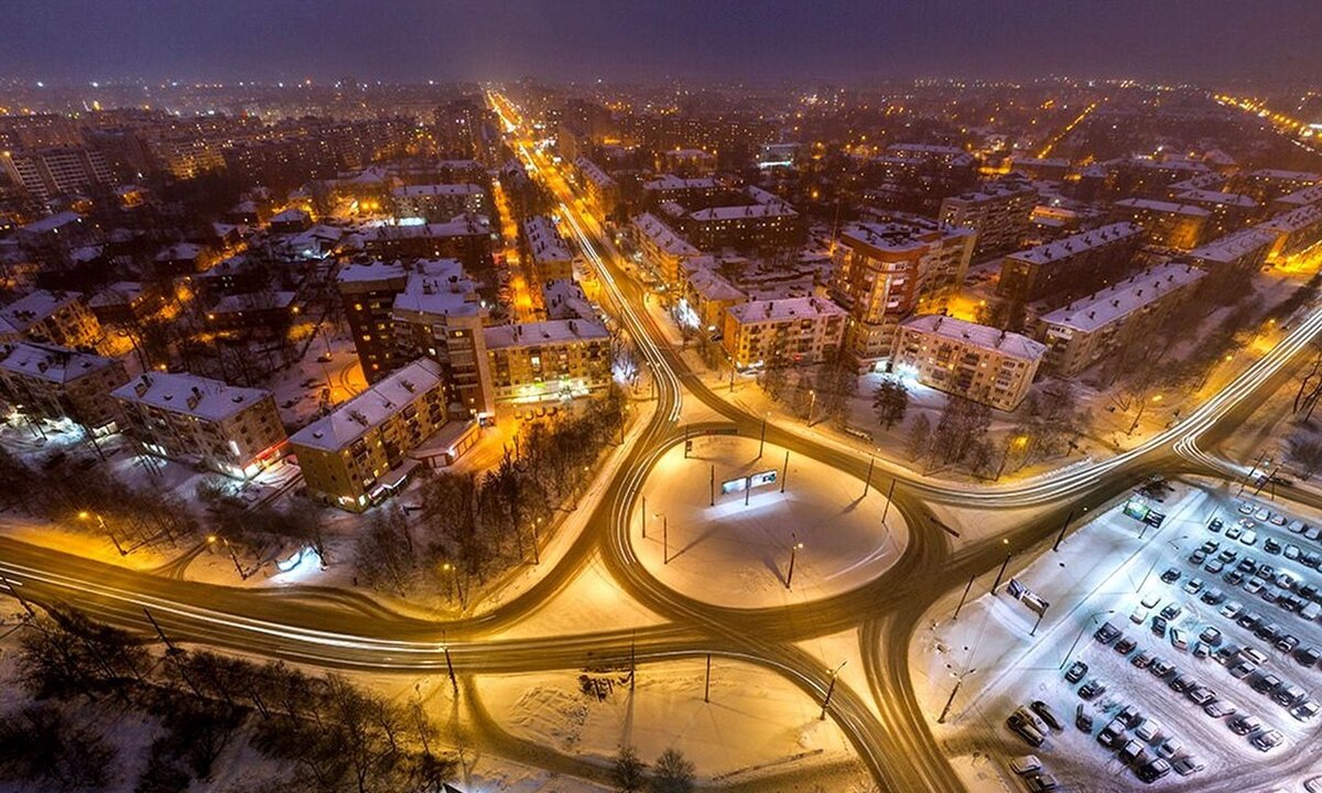 Архангельск с высоты птичьего полёта