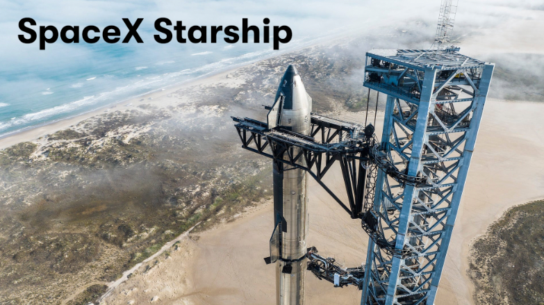 SpaceX Starship с сайта https://www.spacex.com