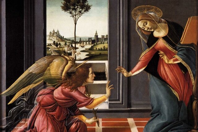    Сандро Ботичелли. Благовещение Фото: Public Domain