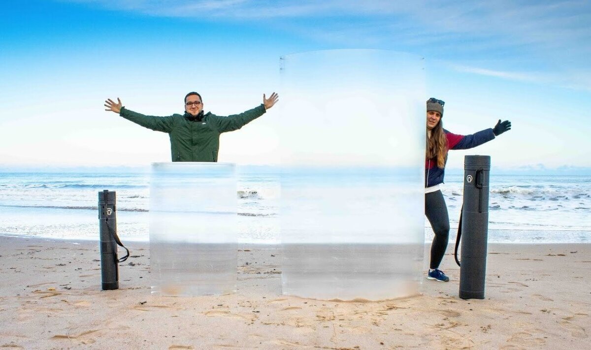 Новый реальный двухметровый "мегащит невидимости" может скрыть несколько человек