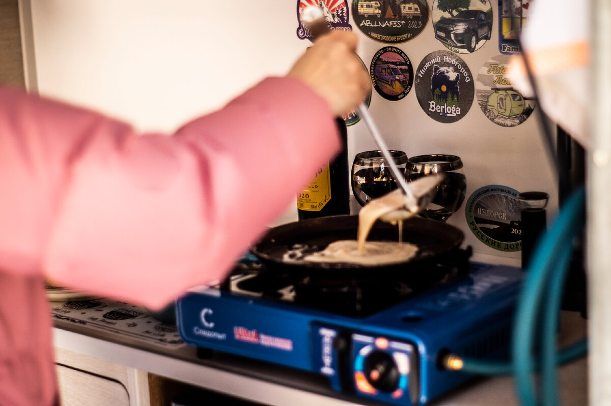 Блины на природе - это восхитительно!