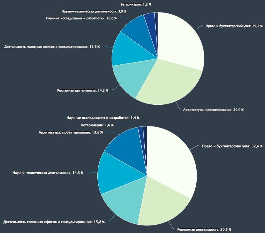 Данные информационно-аналитической системы СПАРК. Сверху ЮЛ, снизу ИП. Рис. 2.