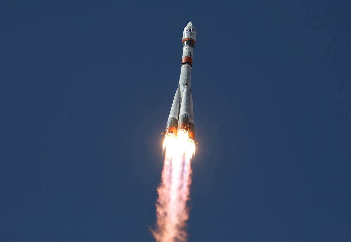 Пуск ракеты-носителя "Союз-2.1б" с космодрома "Байконур" 31 марта 2024 года, фото из открытых источников 