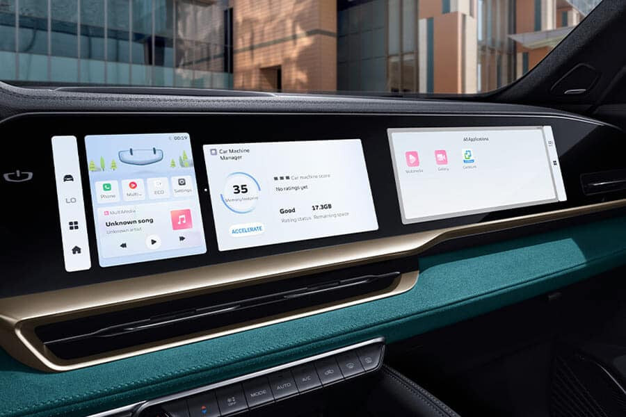 Интерьер: Geely Manjaro 