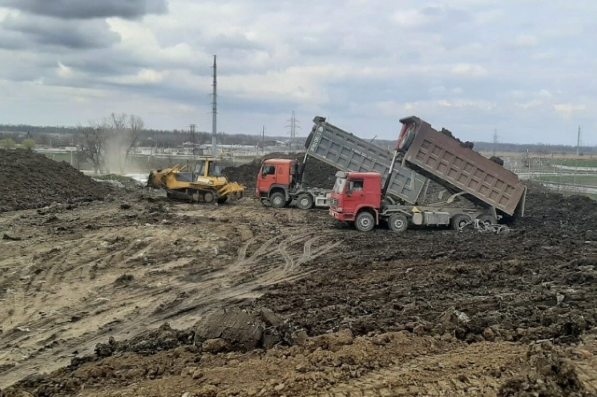    Полигон в Славянске-на-Кубани рекультивирован на 44%
