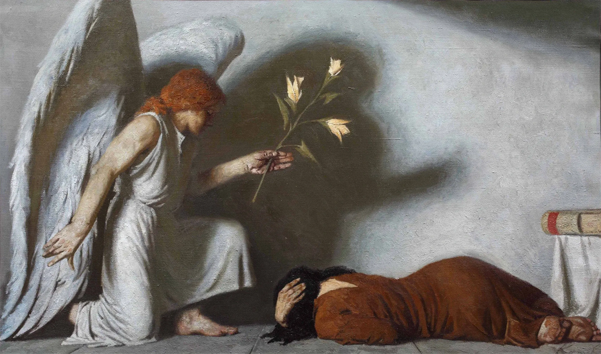Гелий Коржев. Благовещение, 1990. Частная коллекция
