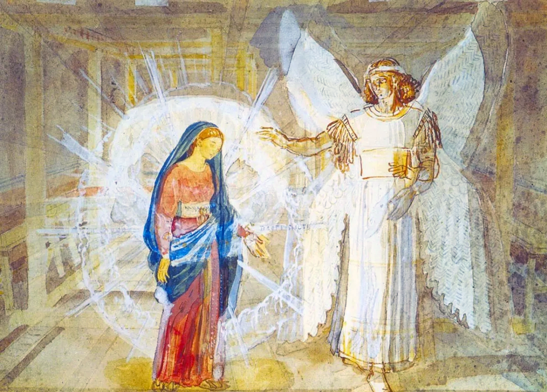 Александр Иванов. Благовещение, 1850-е. Государственная Третьяковская галерея, Москва