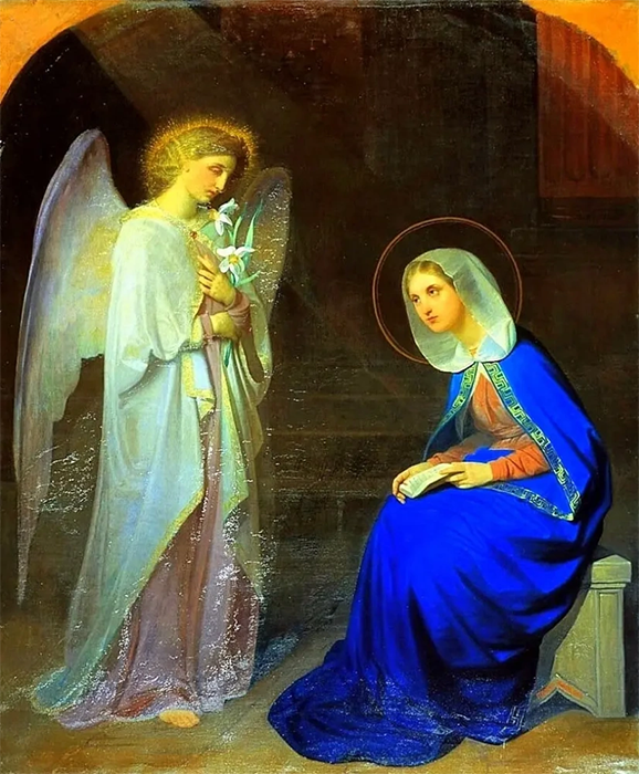 Яков Капков. Благовещение, 1852. Государственная Третьяковская галерея, Москва