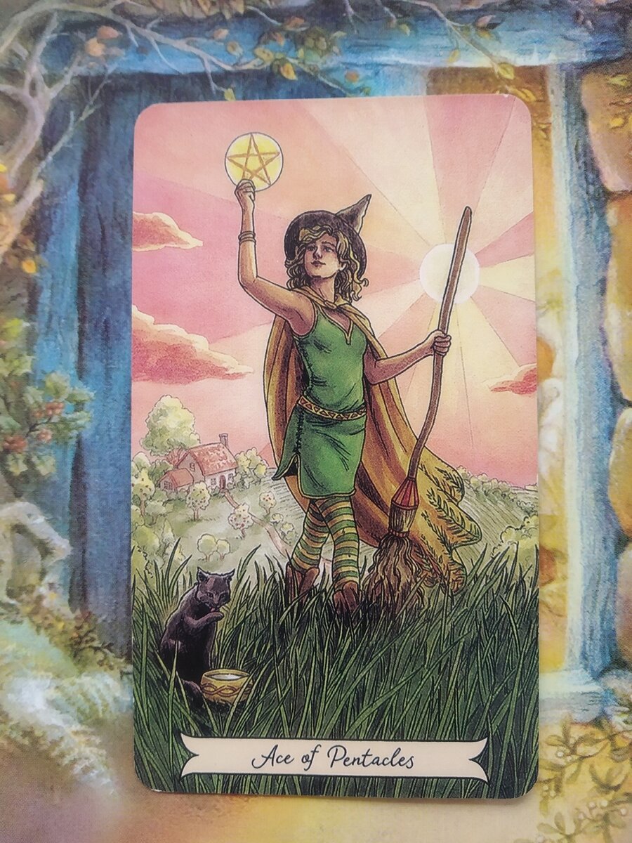 Туз пентаклей Таро Повседневной Ведьмы