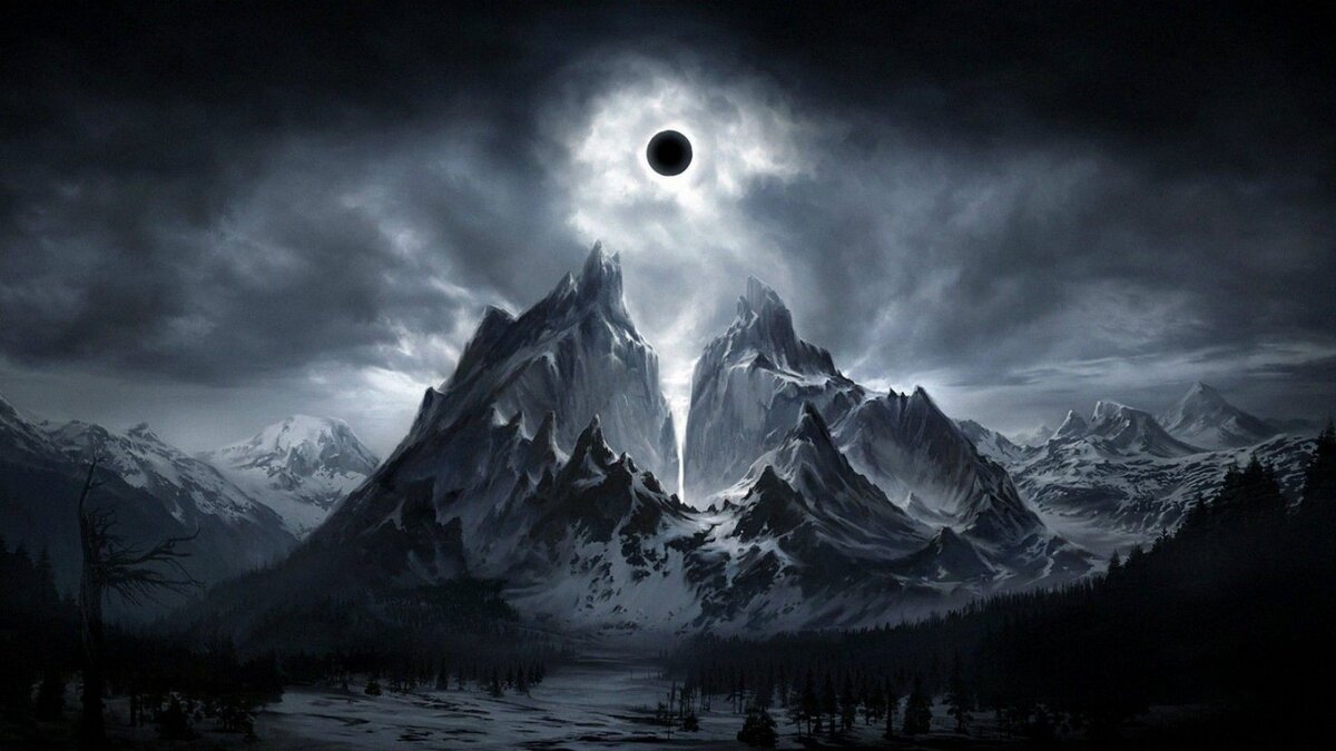 Затмение. Фото в свободном доступе.