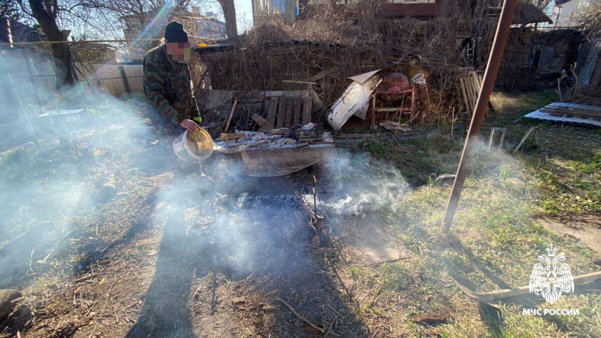    Курянину грозит до 15 тысяч рублей штрафа за костёр в центре города