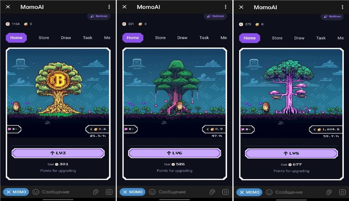 🔥Перспективный проект в телеграм MomoAI - Игрушка собравшая $3 млн  инвестиций, так же входит в топ-3 игр на Solana по активности. | CryptoBAR  | Дзен