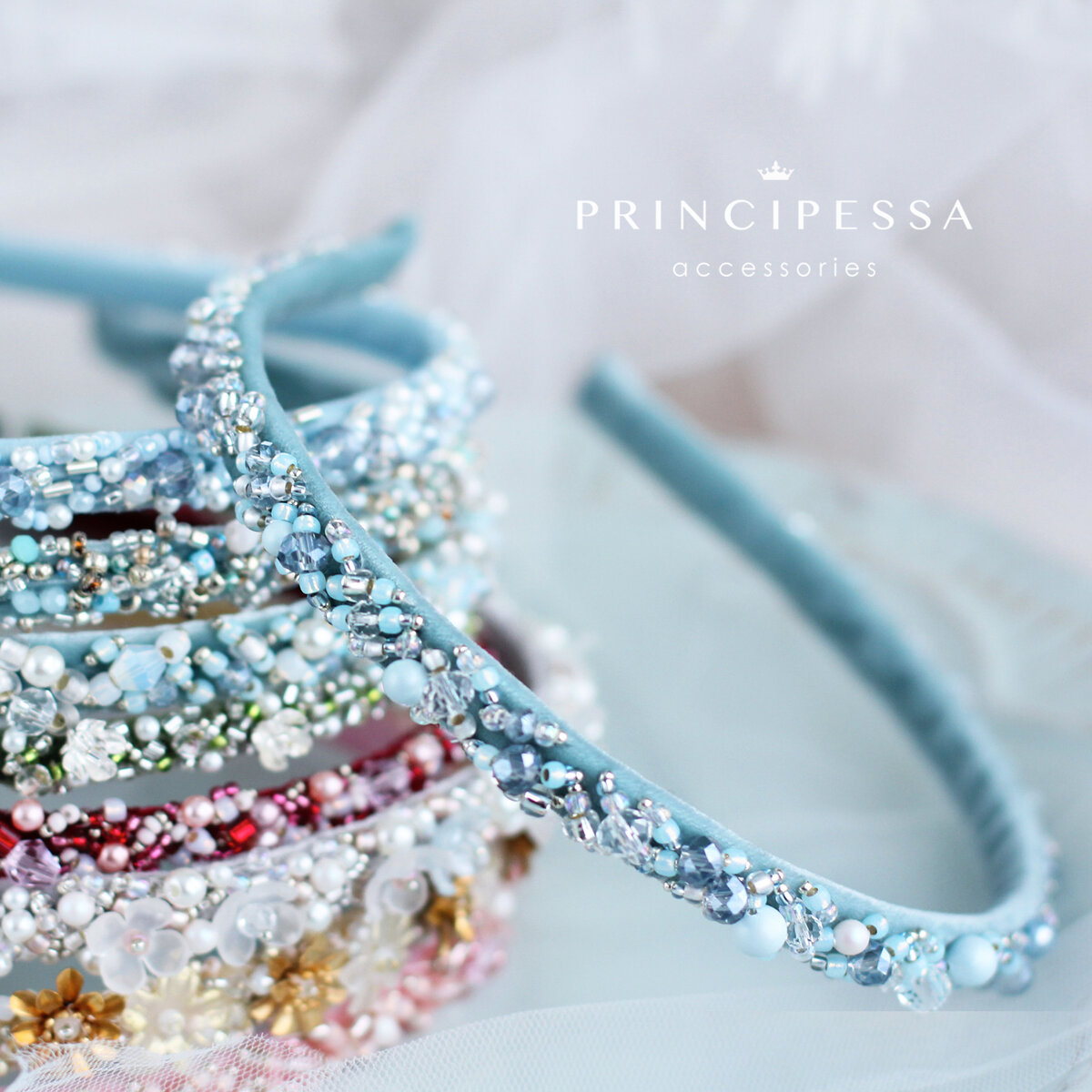 Ободки ручной работы с вышивкой | PRINCIPESSA accessories | Дзен