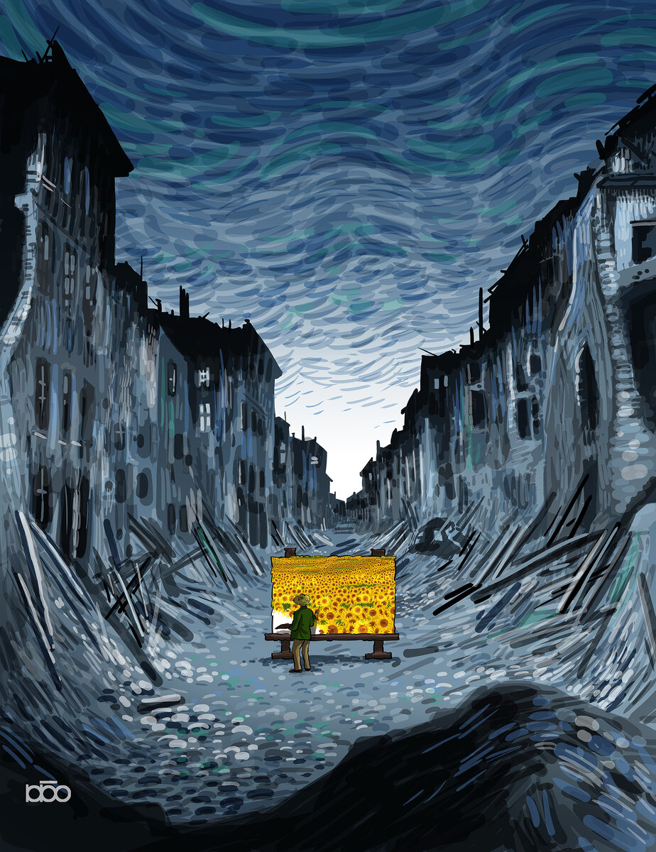 Картина "Colors VS War"