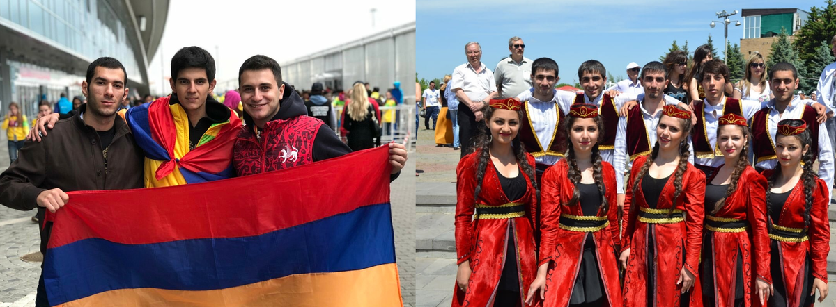 Армяне. Коллаж автора по фото из открытых источников