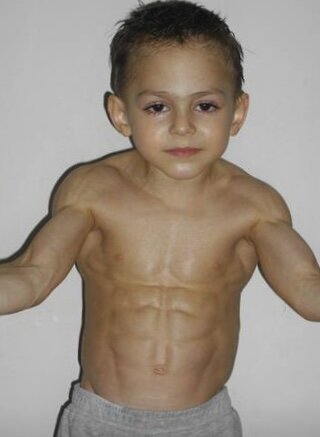 На фото ему 4-5 лет.