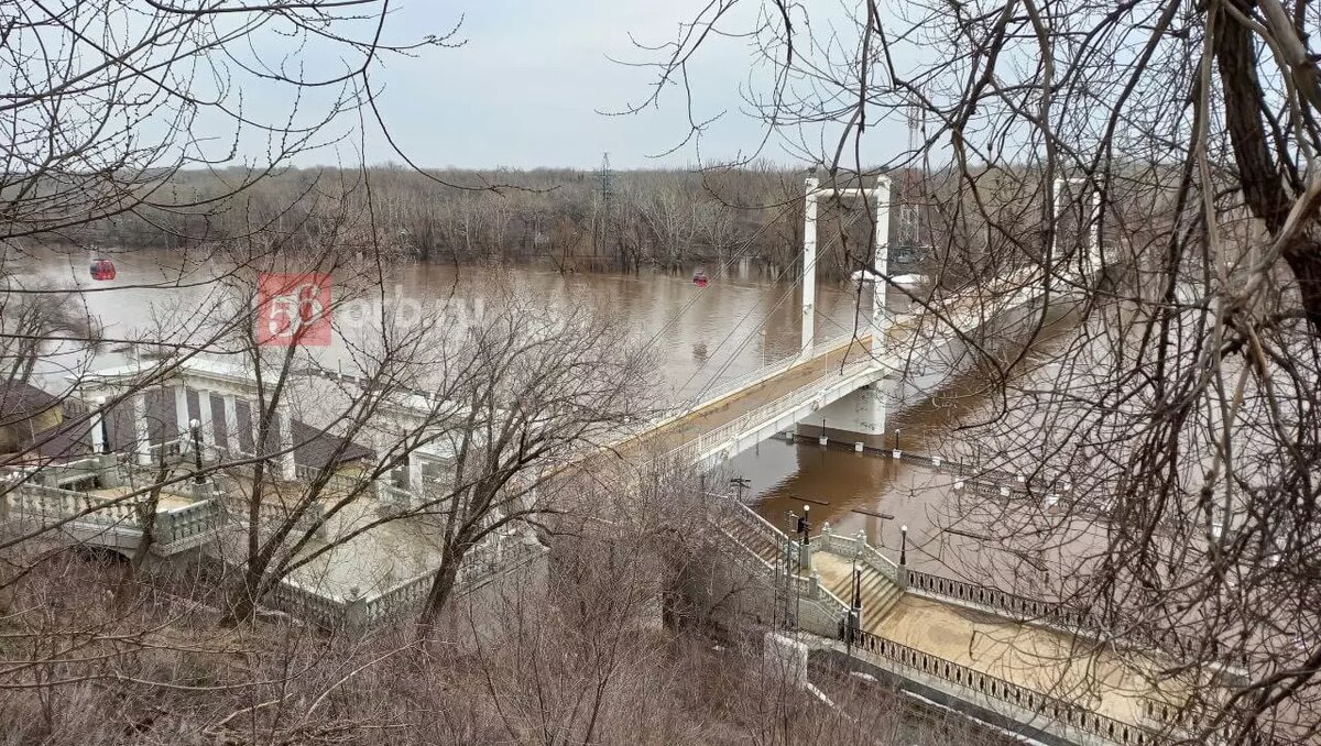 Вода везде: как 6 апреля выглядит набережная Урала в Оренбурге с  автомобильного моста | 56orb.ru | Дзен