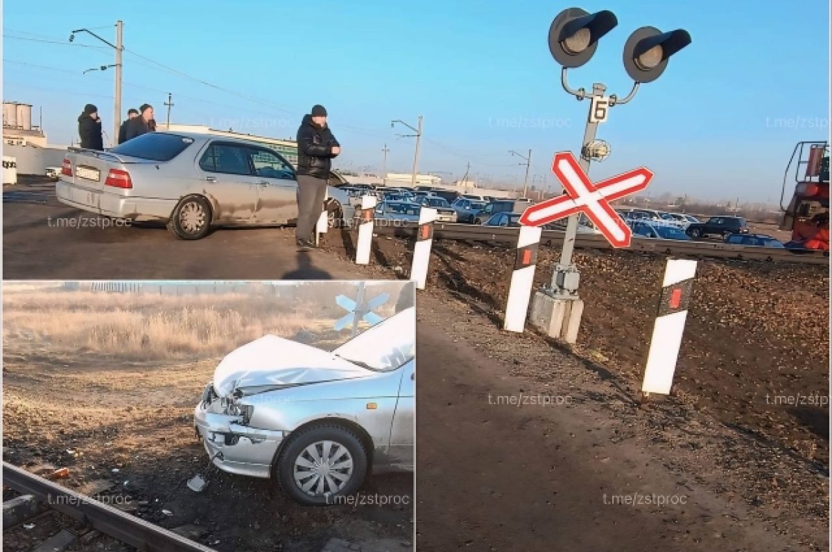    На переезде в Новосибирской области столкнулись тепловоз и легковушка