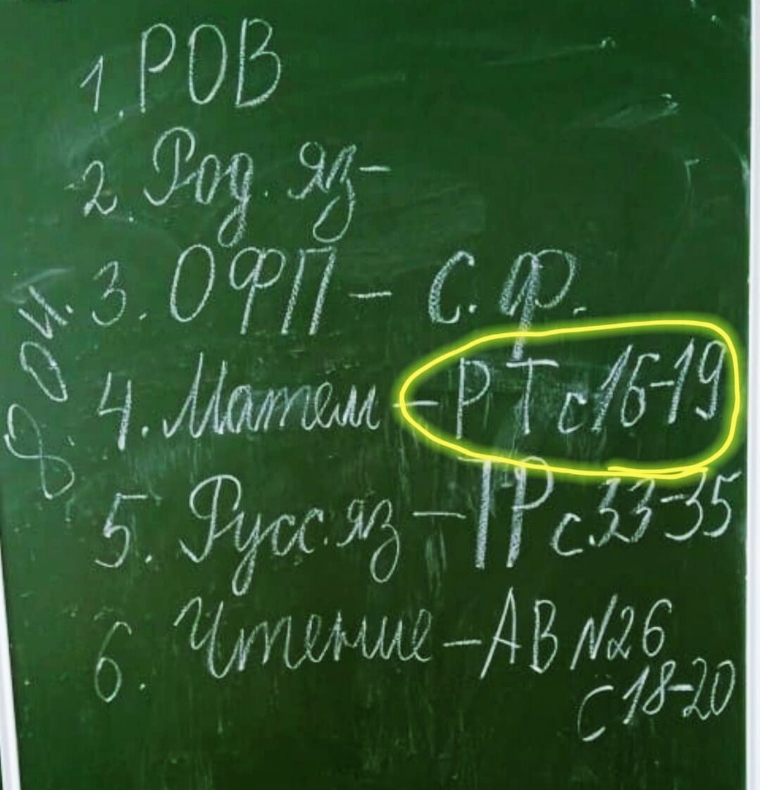 Расписание и домашнее задание 