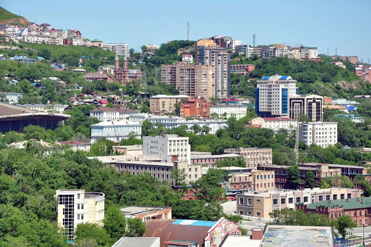 Город Артем с высоты птичьего полета