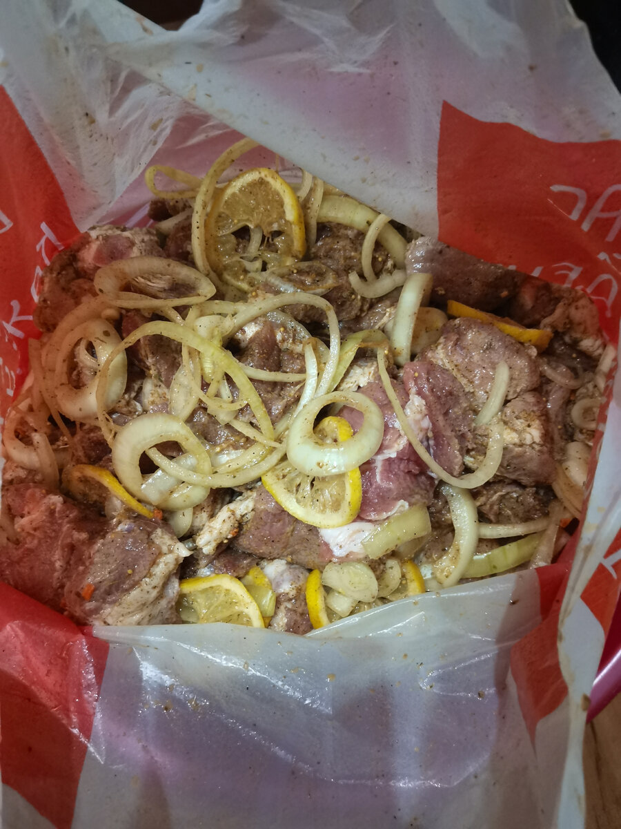 Уже замаринованное мясо