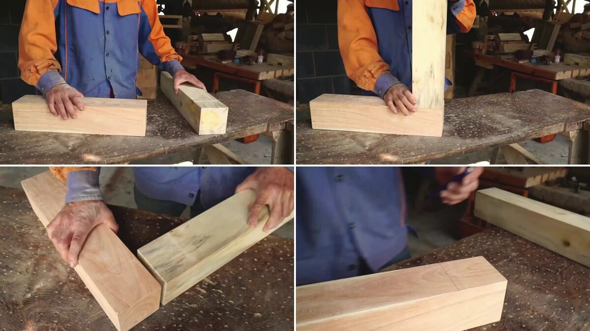 для работы берем два сухих бруска