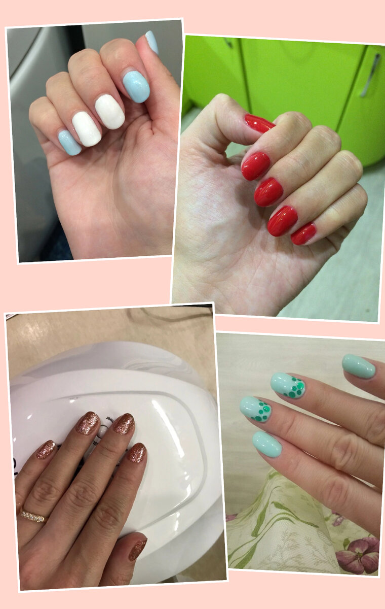 Нашла старые фото ногтей с гель-лаком
