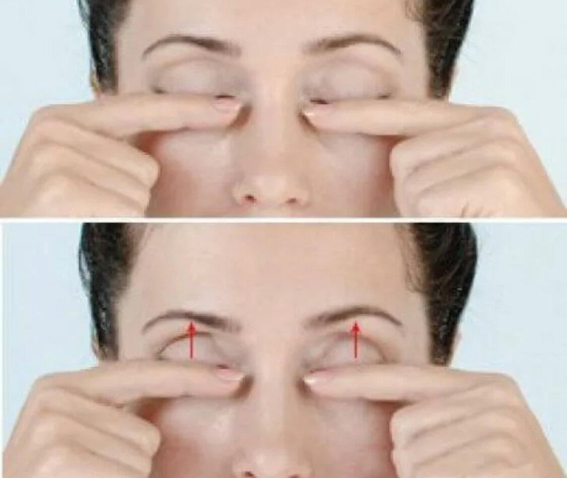 Как подтянуть глаза. Как подтянуть глаза. Упражнения от нависшего века. Фейс гимнастика. Упражнения от обвисшего века.